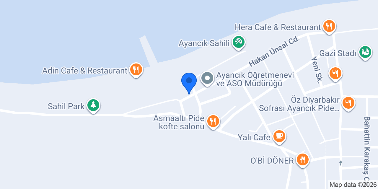 Ayancık Adliyesi konumu