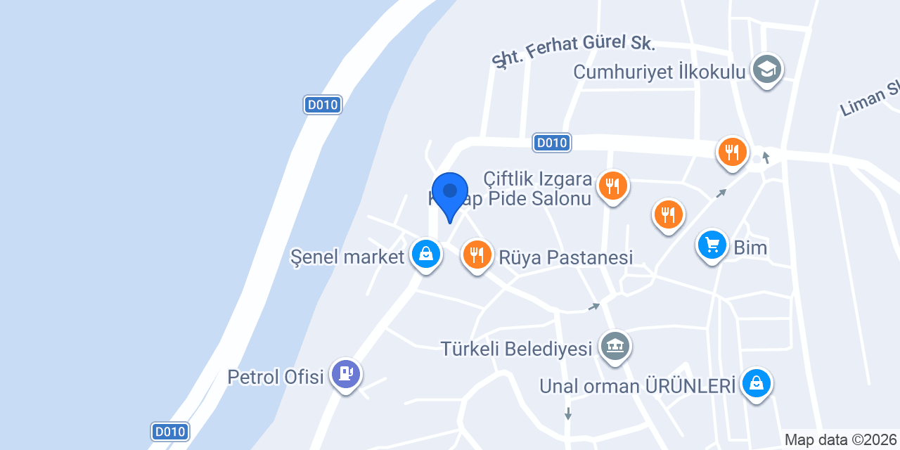 Türkeli Otel Özcanlar Grand konumu