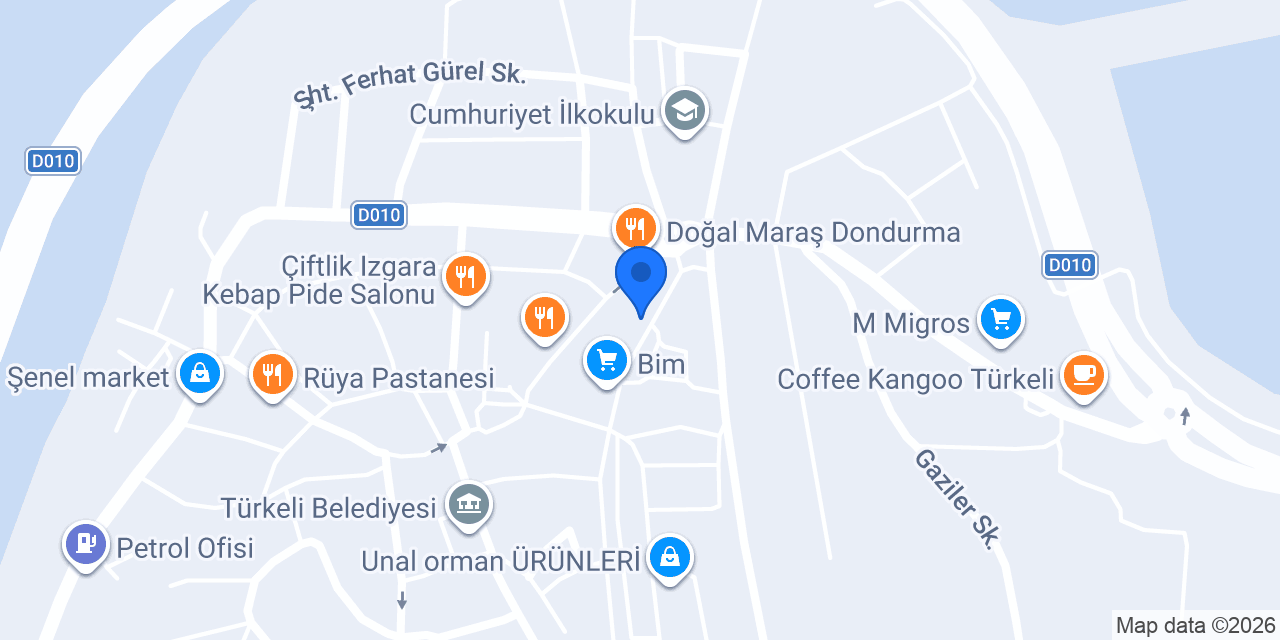Şahmar Seç Market konumu