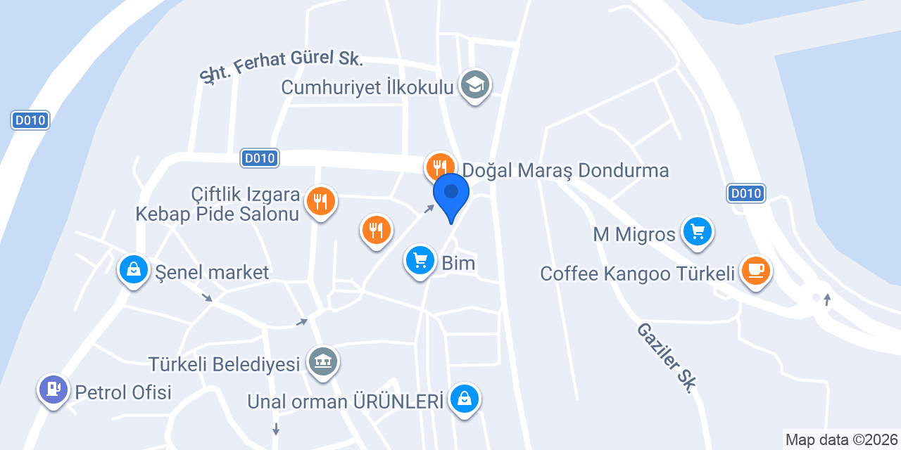 YEDAŞ Türkeli konumu