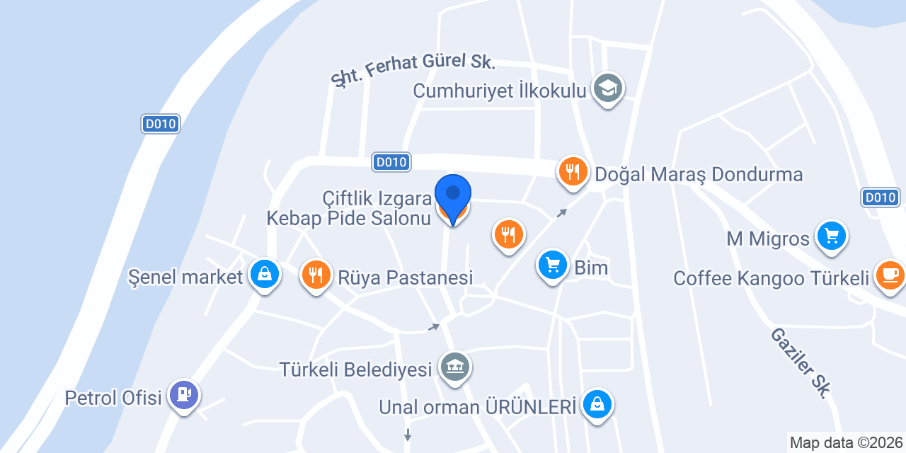 Çiftlik Izgara Kebap Pide Salonu konumu