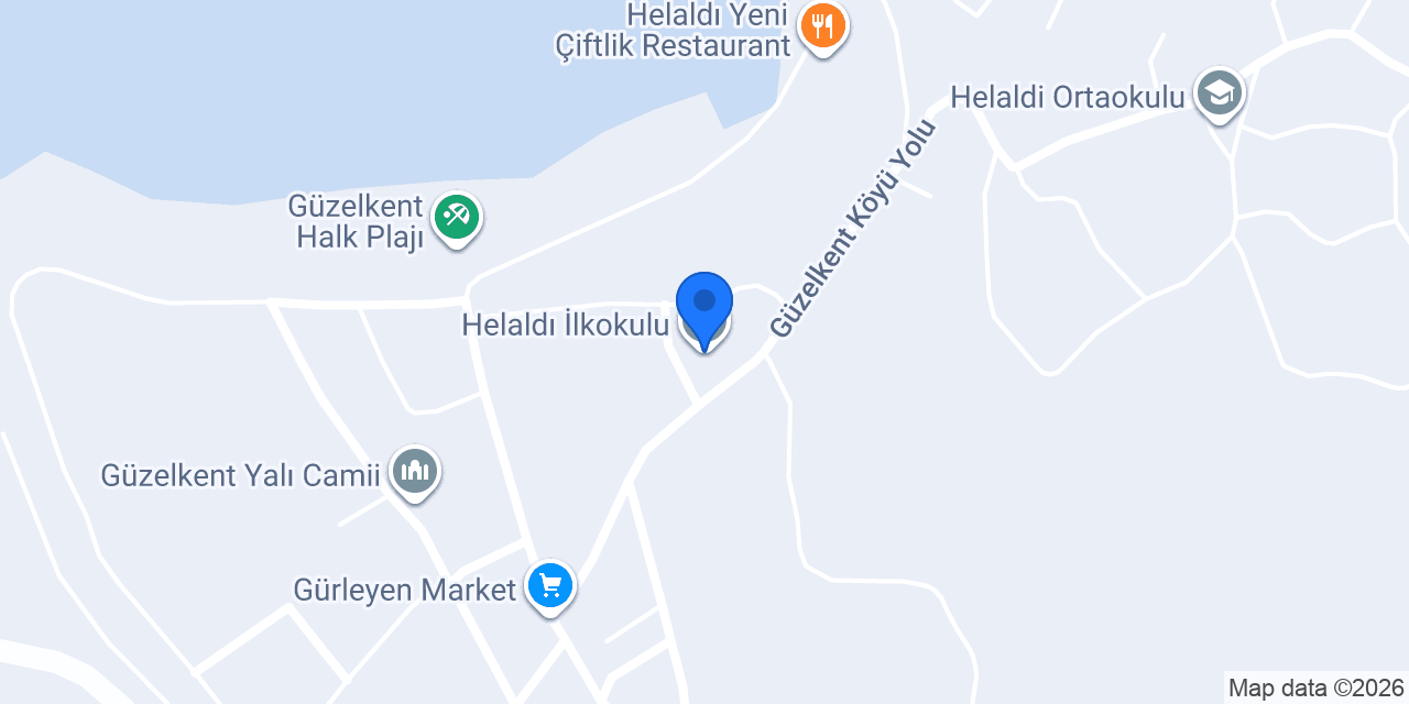 Helaldı İlkokulu konumu