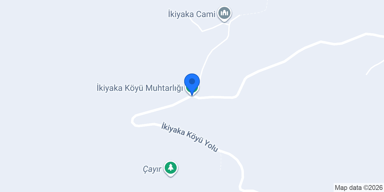 İkiyaka Köyü Muhtarlığı konumu
