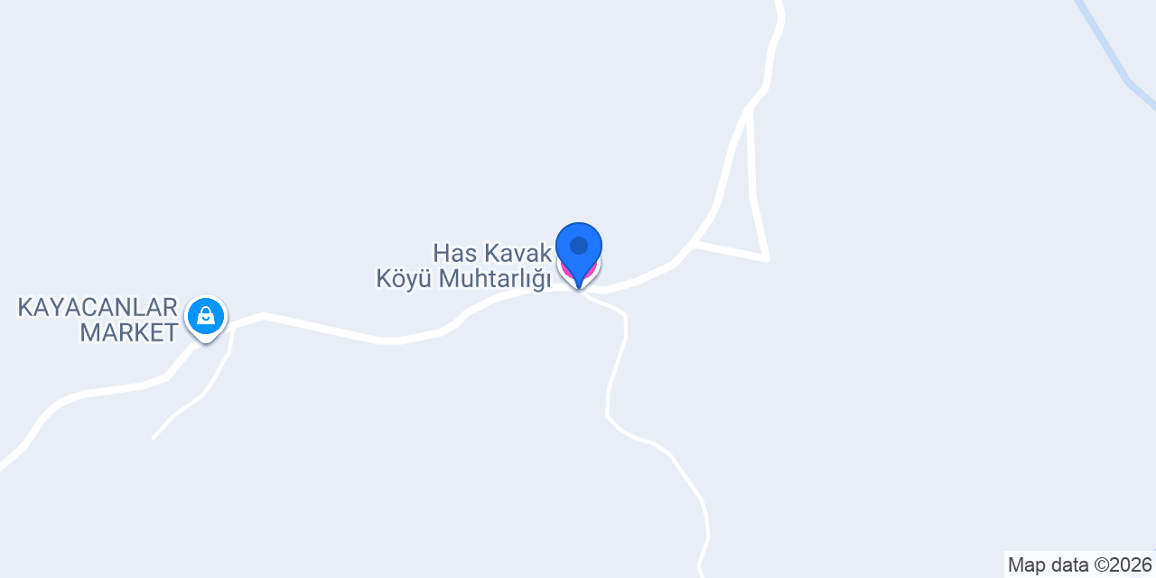 Has Kavak Köyü Muhtarlığı konumu