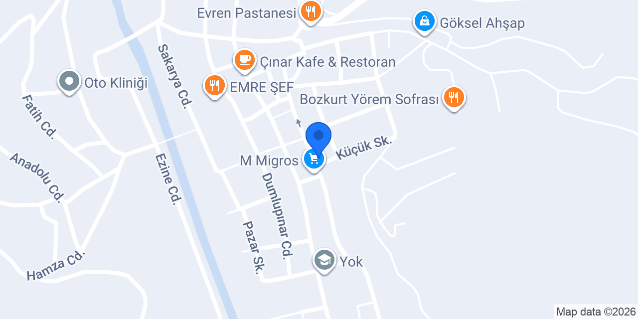 Menekşe bayan kuaförü konumu