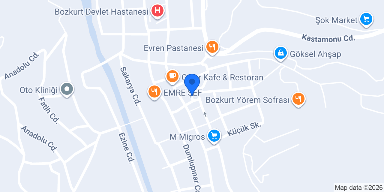 Bozkurt Otel konumu