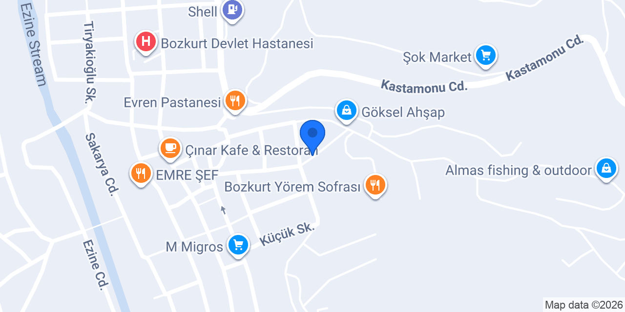 Ptt-bozkurt Şubesi konumu