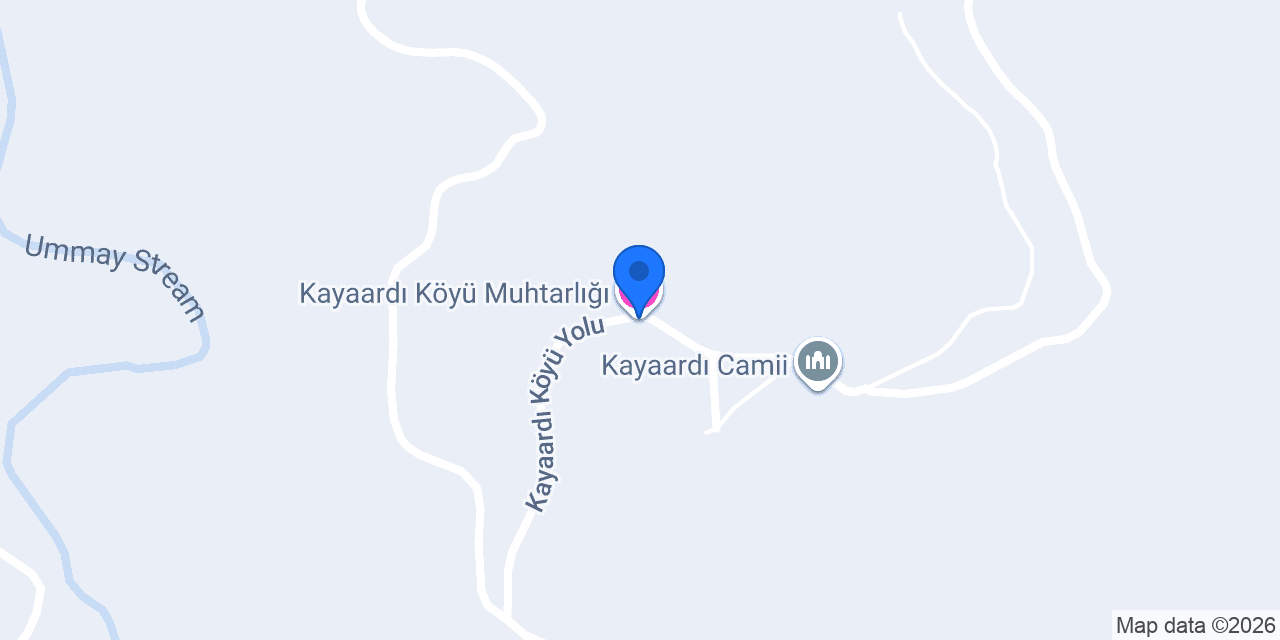 Kayaardı Köyü Muhtarlığı konumu