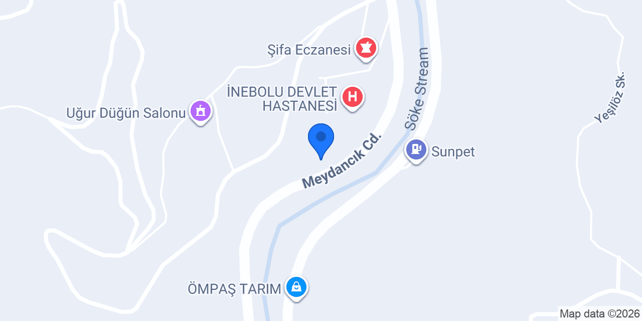 Seferoğlu AUTO İnebolu konumu