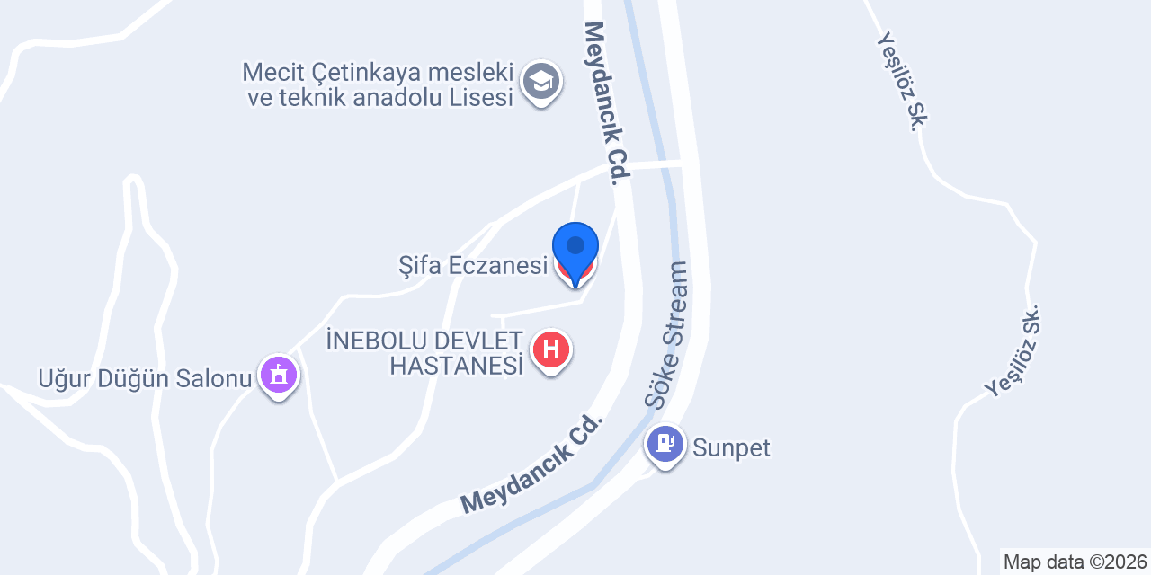 Şifa Eczanesi konumu