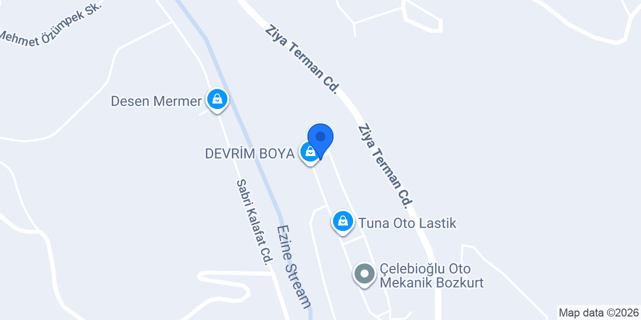 Şen Mermer Mobilya konumu