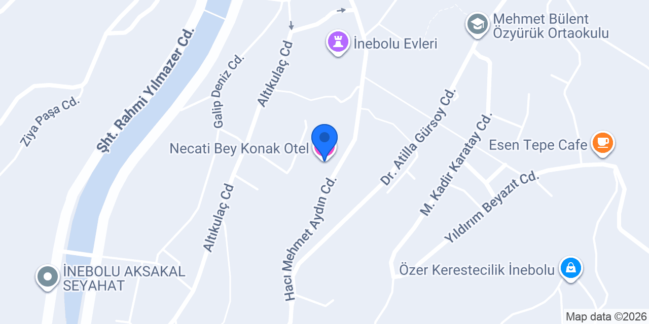 Necati Bey Konak Otel konumu