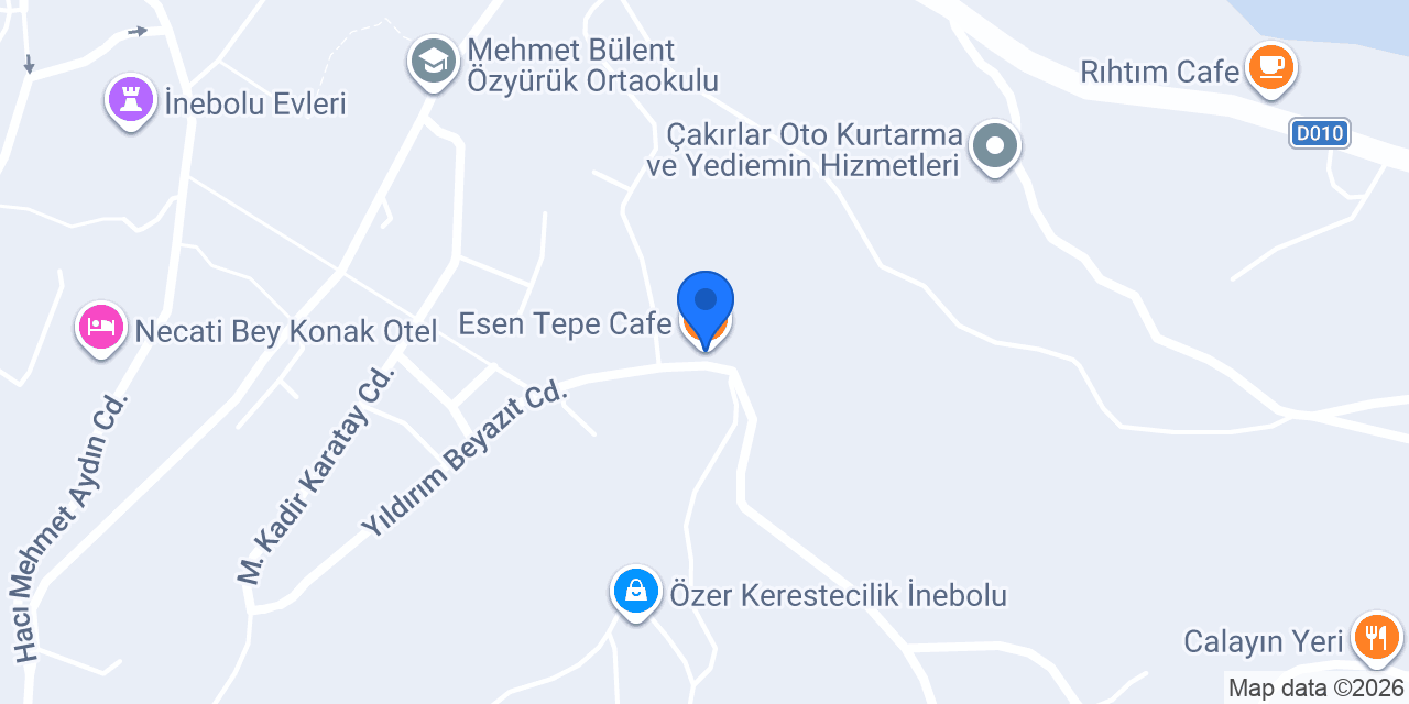 Esen Tepe Cafe konumu