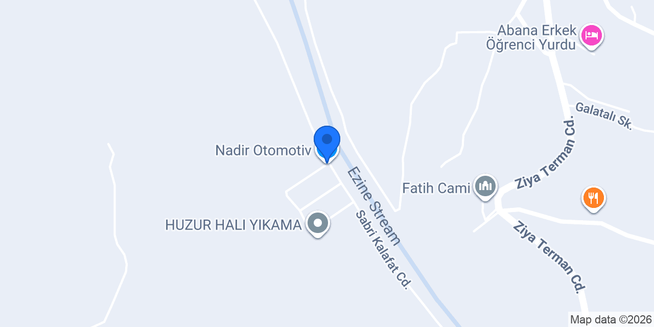 Nadir Otomotiv konumu