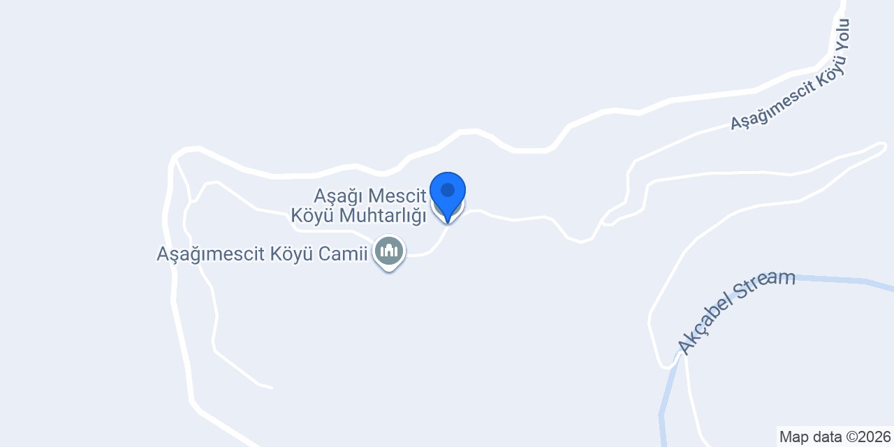 Aşağı Mescit Köyü Muhtarlığı konumu