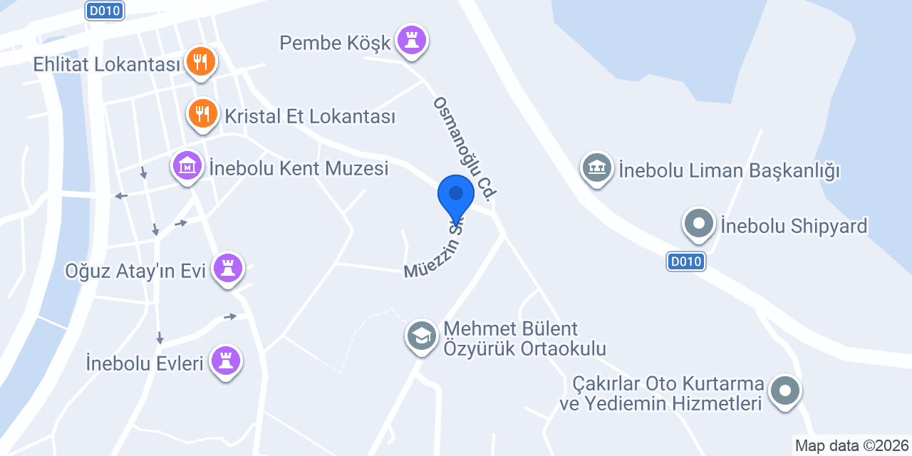 Demiröz Konak Otel konumu