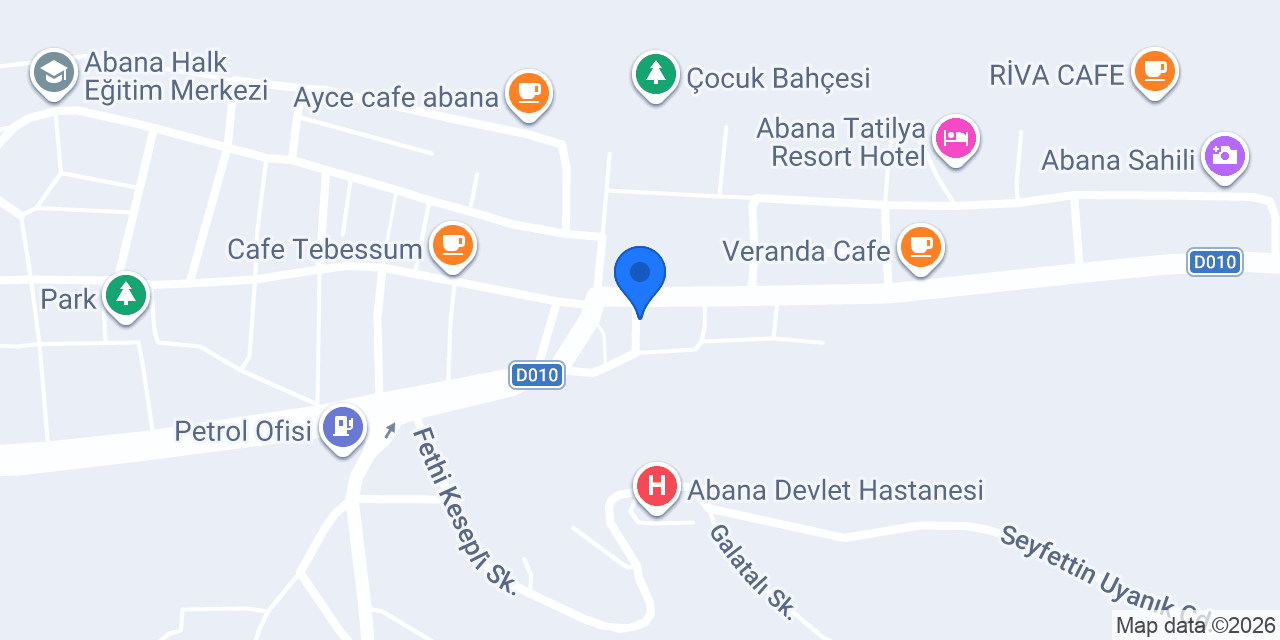 Kastamonu Abana Ahsen Otel konumu
