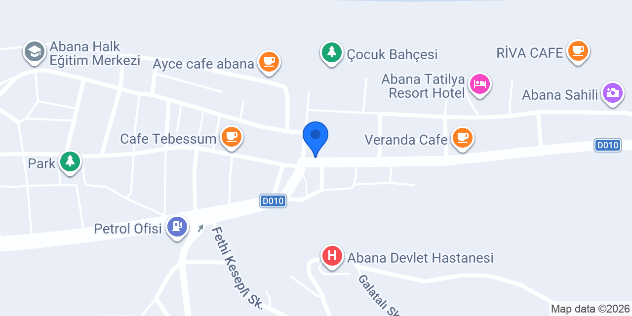 Abana Eczanesi konumu