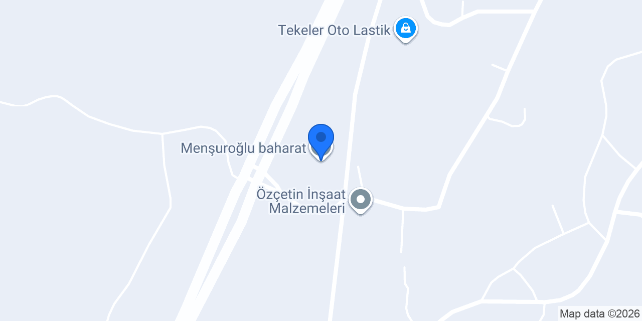 Menşuroğlu baharat konumu