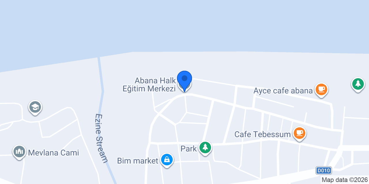 Abana Halk Eğitim Merkezi konumu