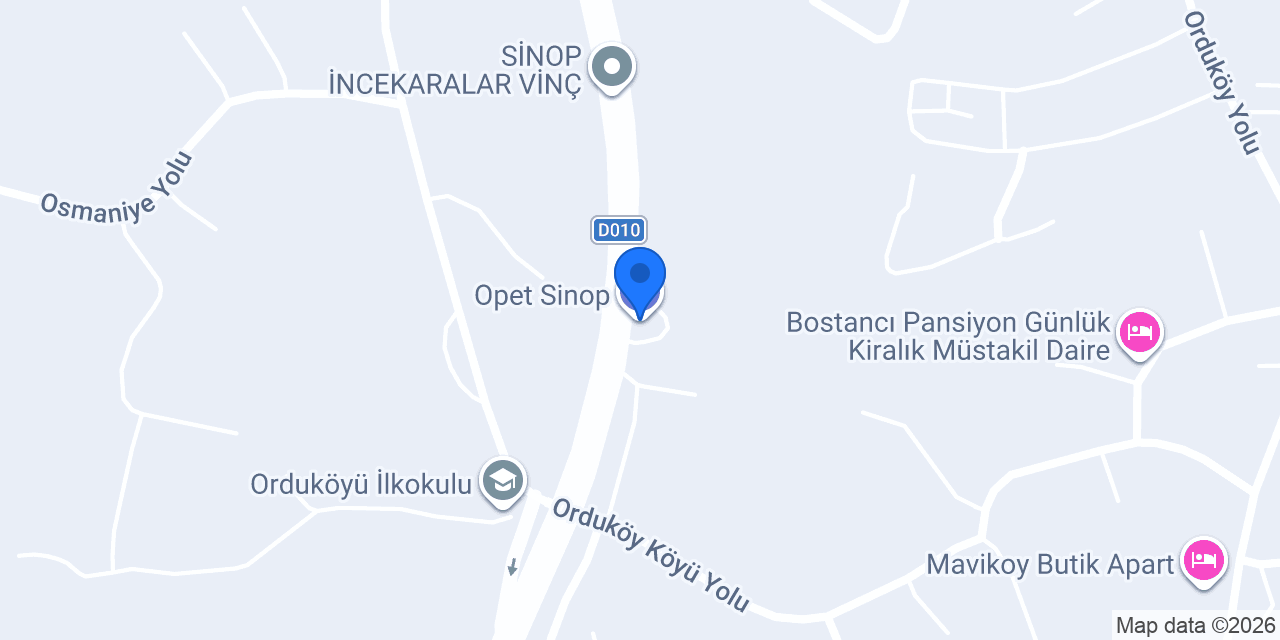 Opet Sinop konumu