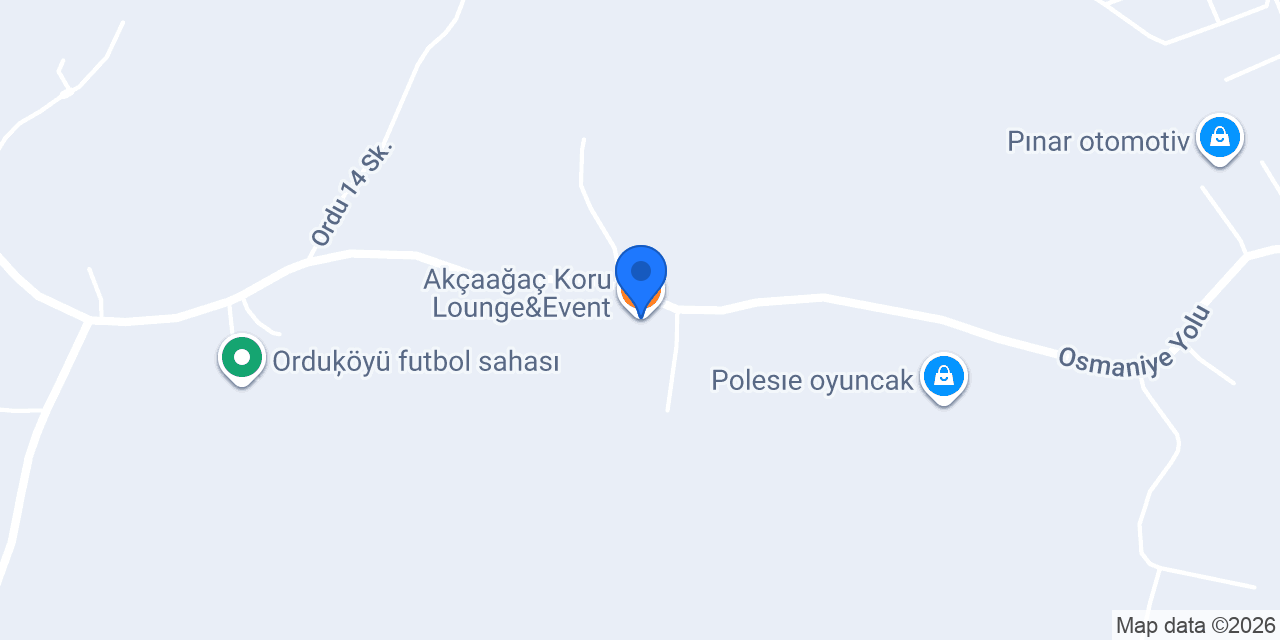 Akçaağaç Koru Lounge&Event konumu