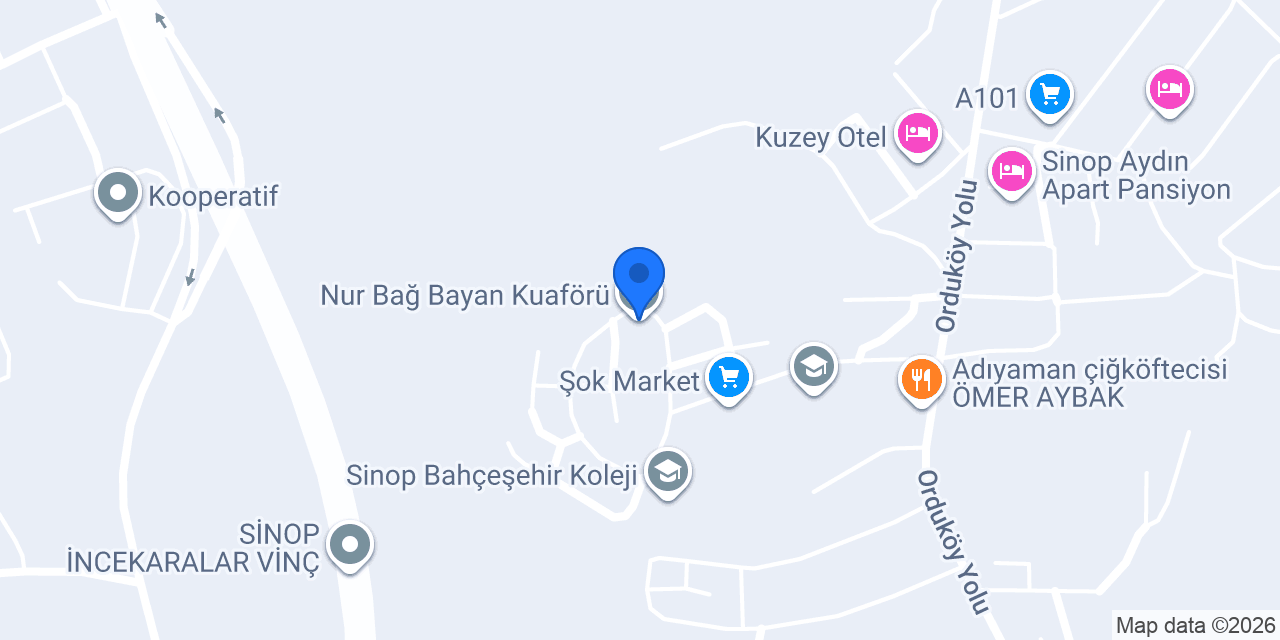 Nur Bağ Bayan Kuaförü konumu