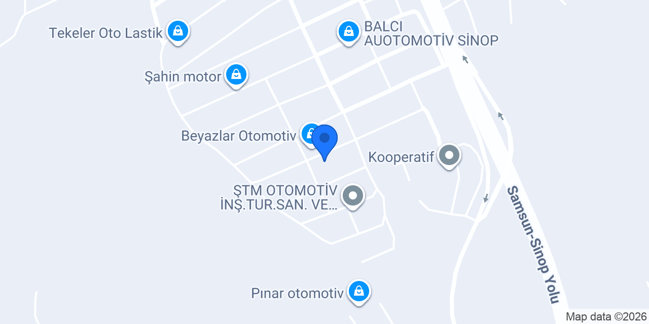 Fidan Otomotiv Sinop konumu