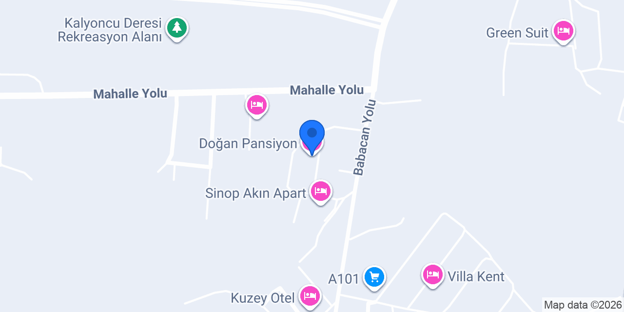 Doğan Pansiyon konumu