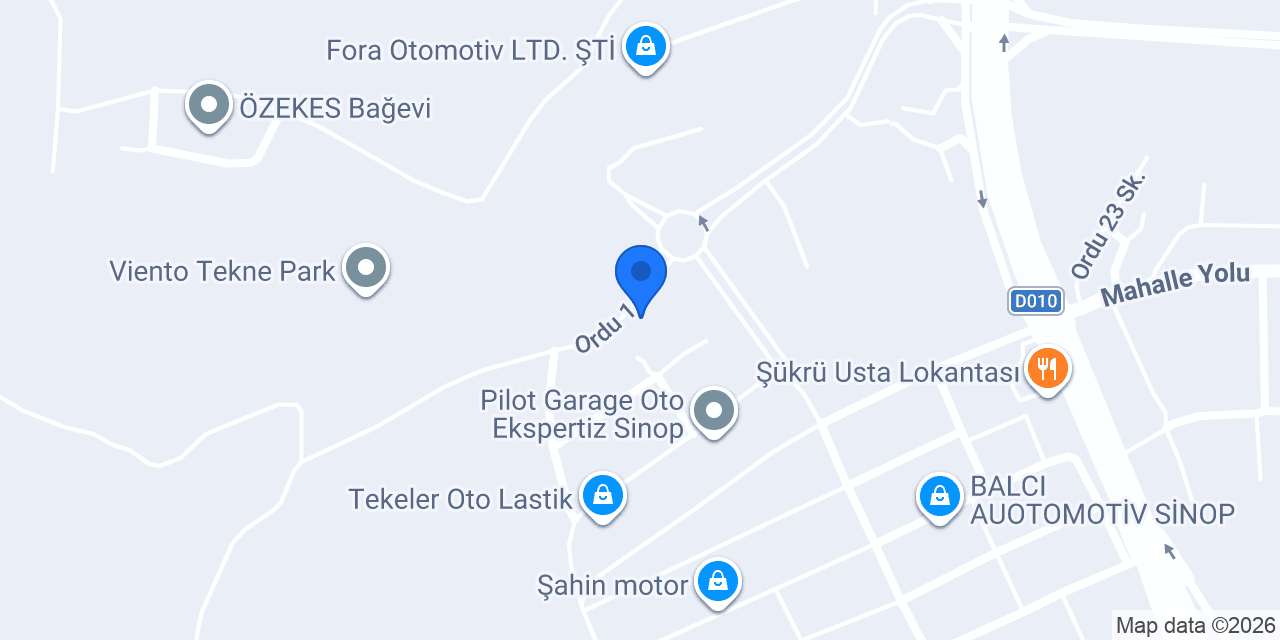 Onay Oto Ekspertiz Sinop konumu