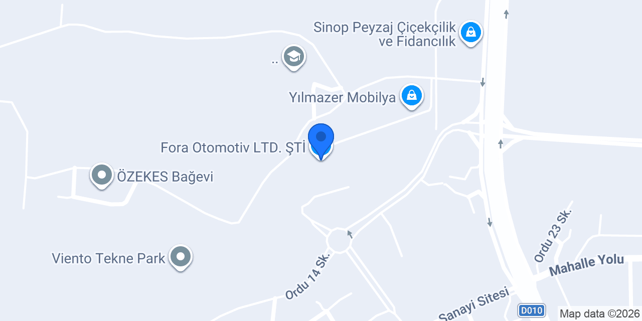 Fora Otomotiv LTD. ŞTİ. konumu