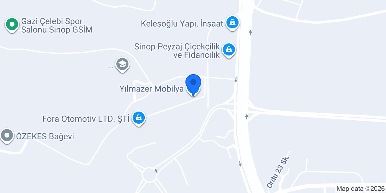 Yılmazer Mobilya konumu