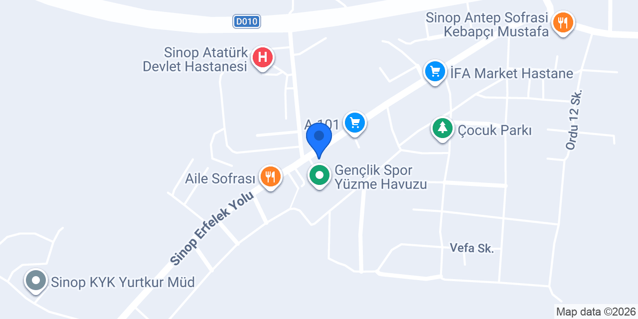 Sinop Damak Tadı Restaurant - Ev Yemekleri konumu