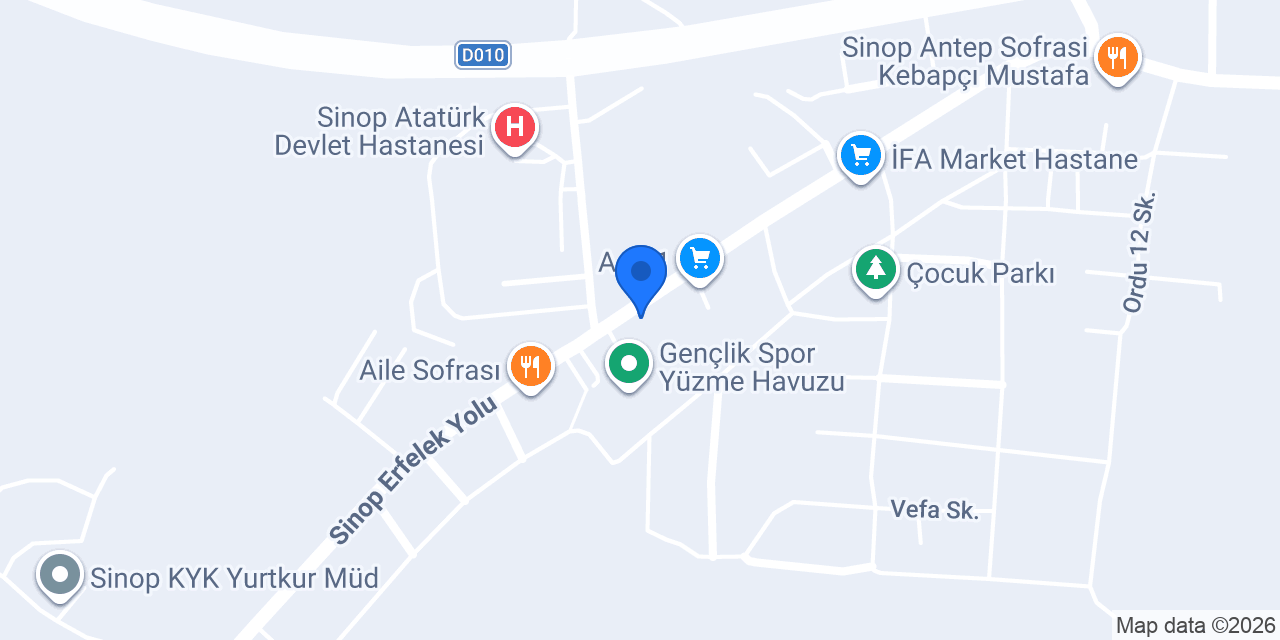 Şimşek Eczanesi konumu