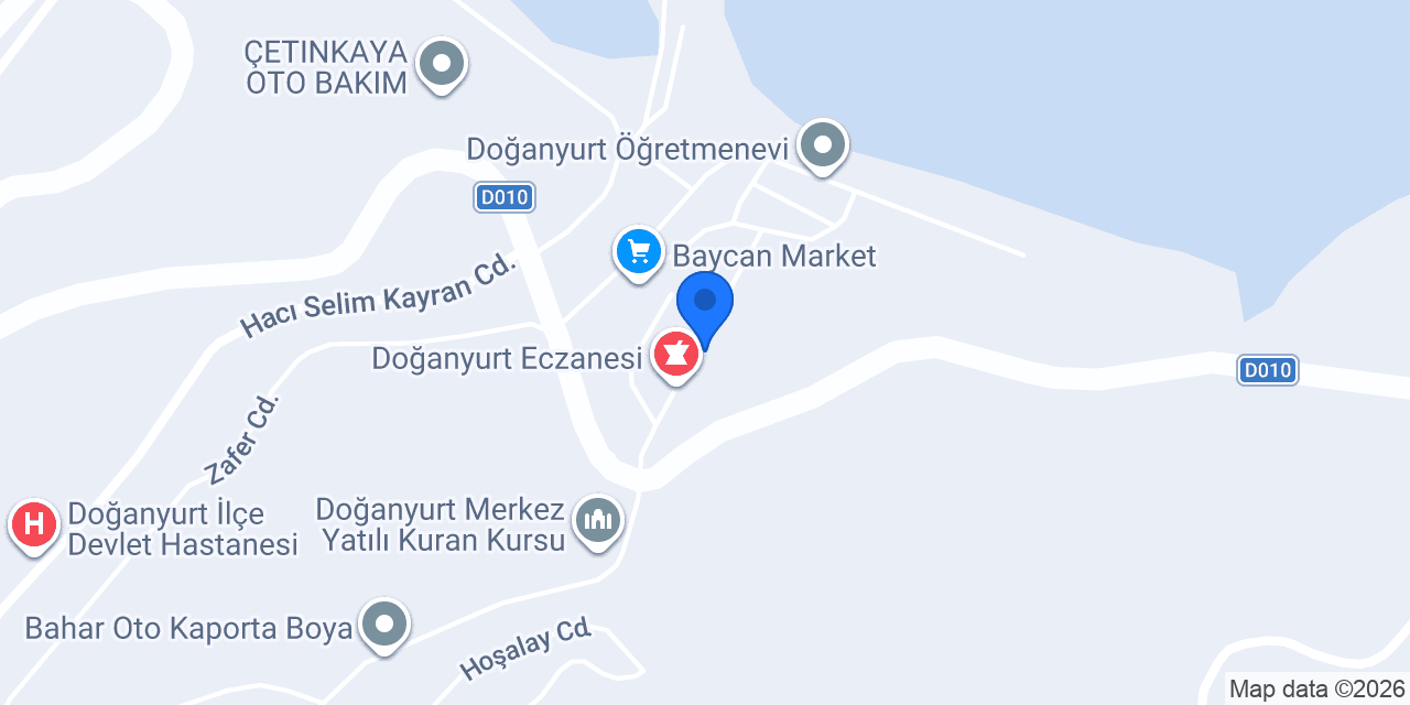 Ptt-doğanyurt Şubesi konumu