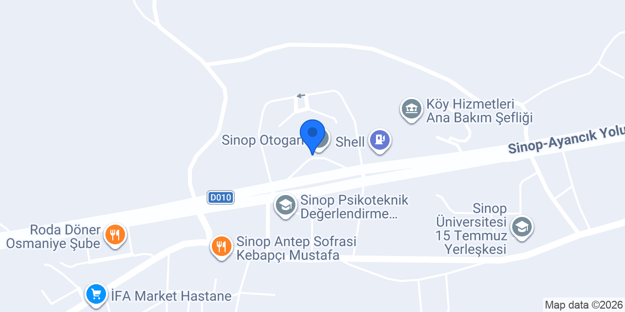 Sinop Birlik Genel Müdürlük konumu