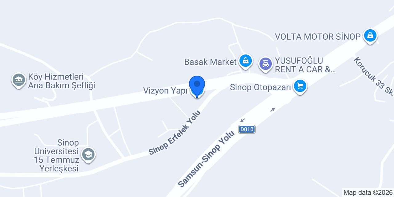 Vizyon Yapı konumu