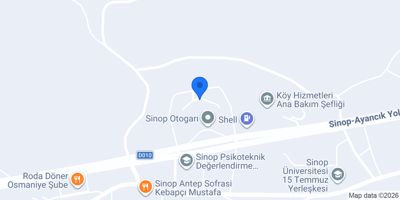 Sinop Transfer konumu