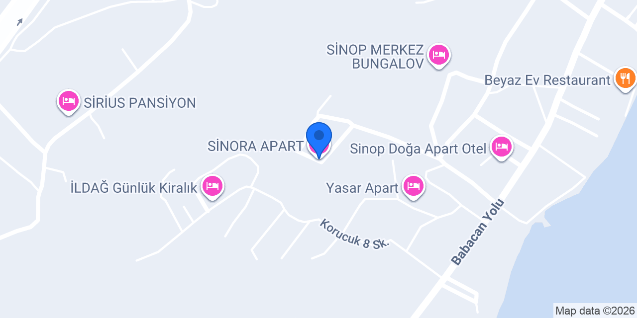 SİNORA APART konumu