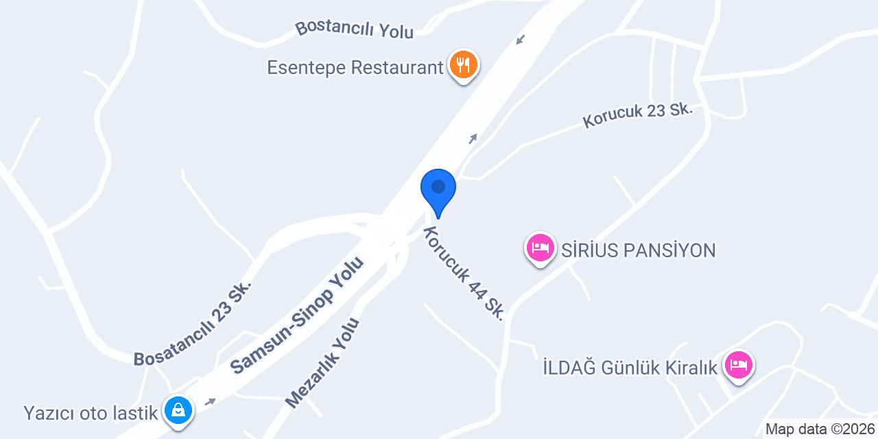 Sinop Urhan Erkek Öğrenci Yurdu konumu