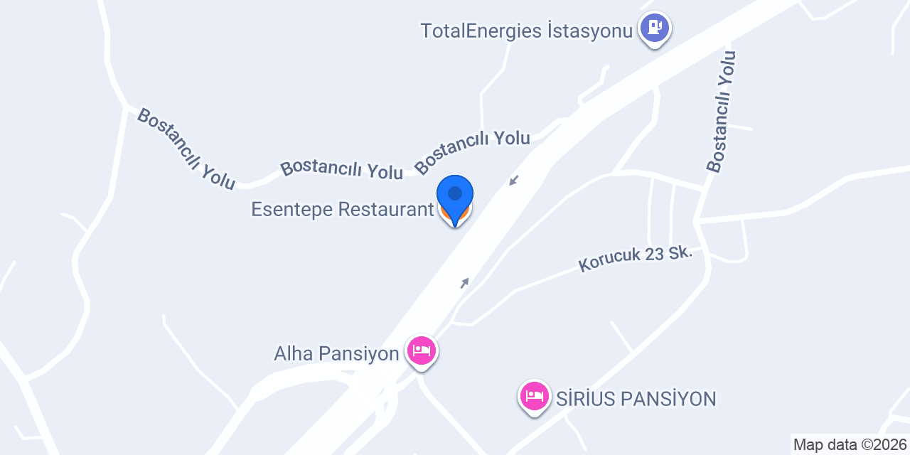Esentepe Restaurant konumu
