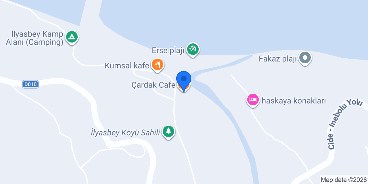 Çardak Cafe konumu