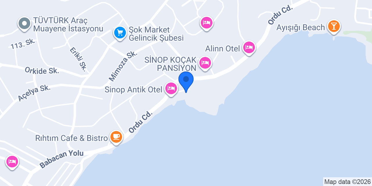 57 Ela Pansiyon konumu