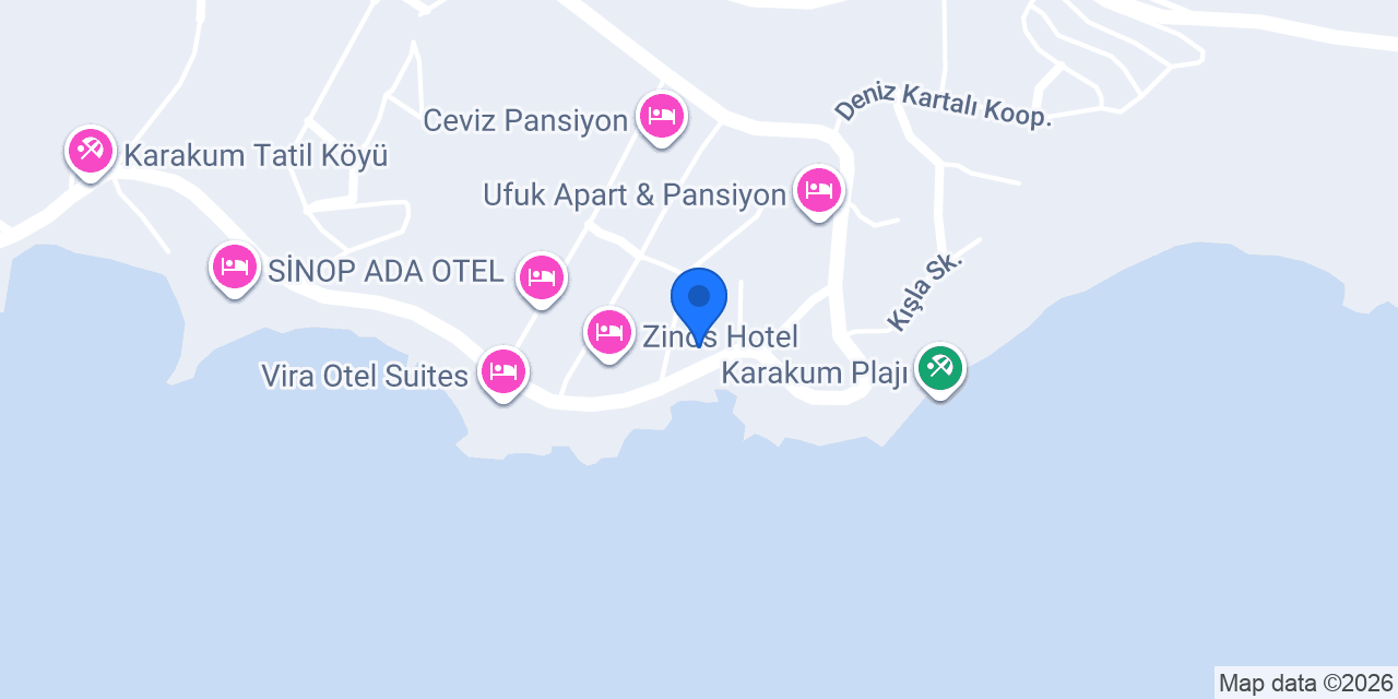 Andaç Otel konumu