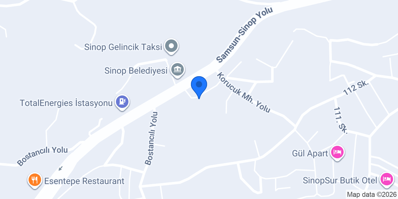Sinop Bambi yatak konumu