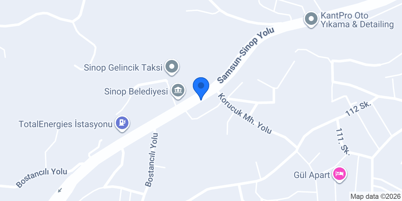 Kelebek Mobilya - Sinop konumu