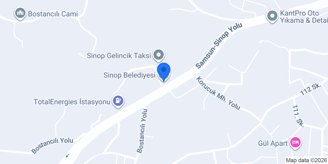 Sinop Belediyesi konumu