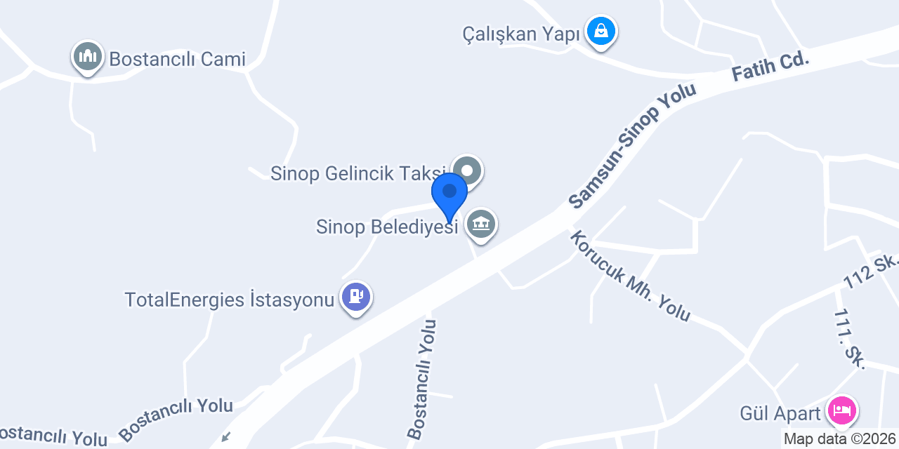 Mavi Köşk Pansiyon konumu