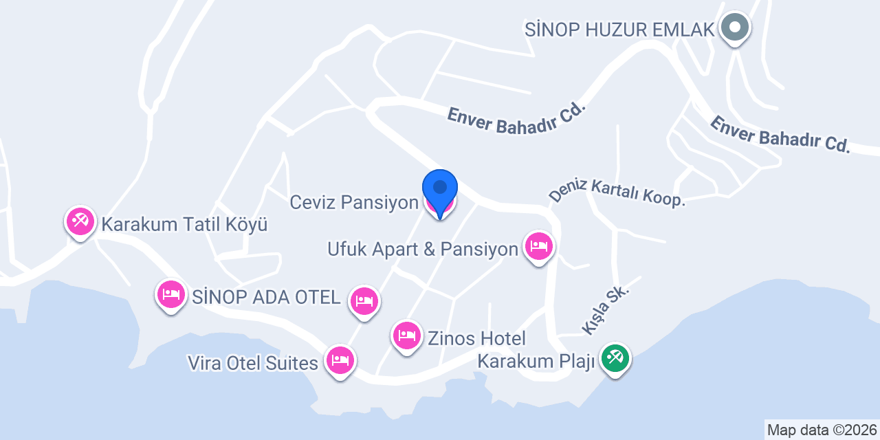 Ceviz Pansiyon konumu
