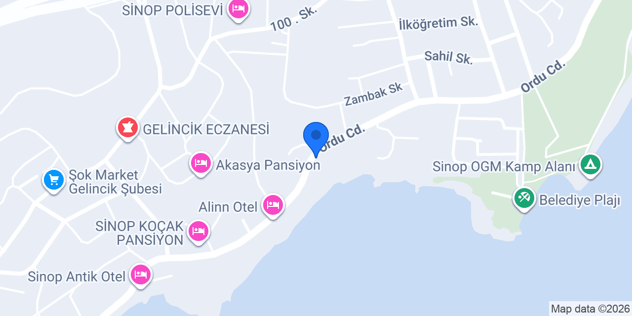 Mavi Ay Beach Club konumu